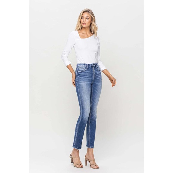 FLYING MONKEY Poised High Rise Slim Straight Leg Jeans - Picture 7 of 9